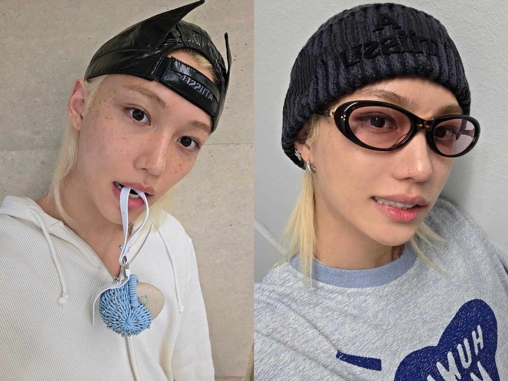 真的眾品牌都搶著寵！Felix搶先曬「ATiiSSU新帽子」蝙蝠帽這次變螢光黃？！-5