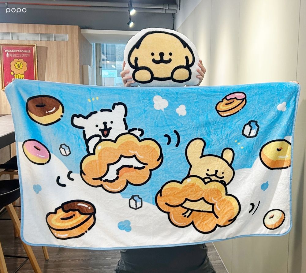 Mister Donut跟線條小狗聯名了！「馬爾濟斯甜甜圈、小金毛波堤」Q到捨不得吃，還有波堤小狗玩偶要搶！-13