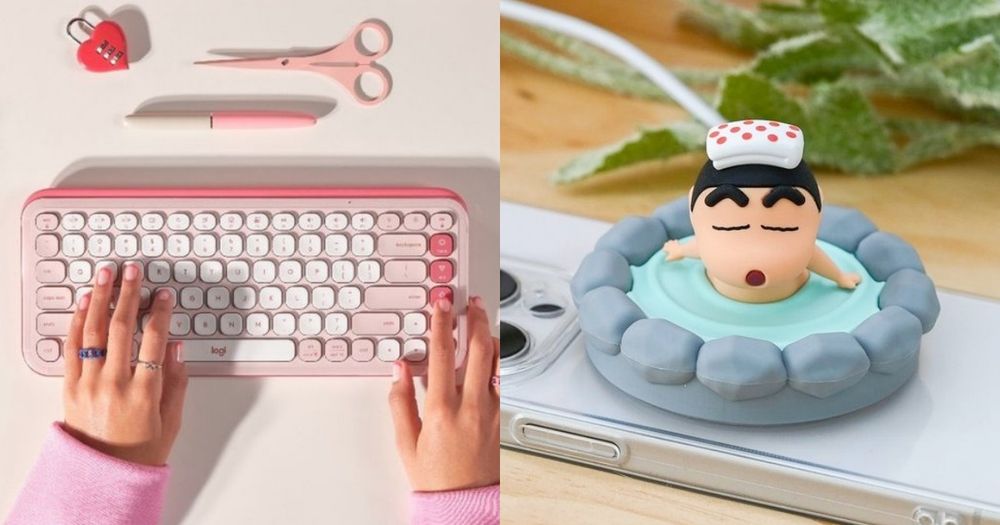 2025必買4大辦公室3C小物推薦！Logitech玫瑰粉無線鍵盤美翻、蠟筆小新磁吸充電盤可愛又實用！-1