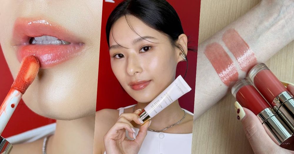 克蘭詩完美實現妝養合一！全新「蘋果光妝前乳」一抹打造原生蜜光肌，小紅書瘋搶「閃鑽蜜桃橘粉」限定美唇油、台灣也開賣！-1