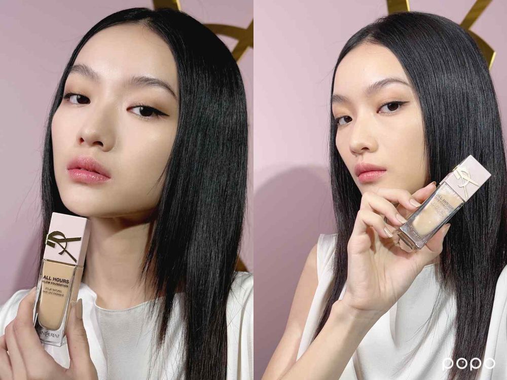 Rosé命定底妝重磅抵台！YSL粉光瓶打造「不暗沉養膚粉底」天花板，一抹細膩貼合又持妝，打造高定級裸絲光膚質！-8