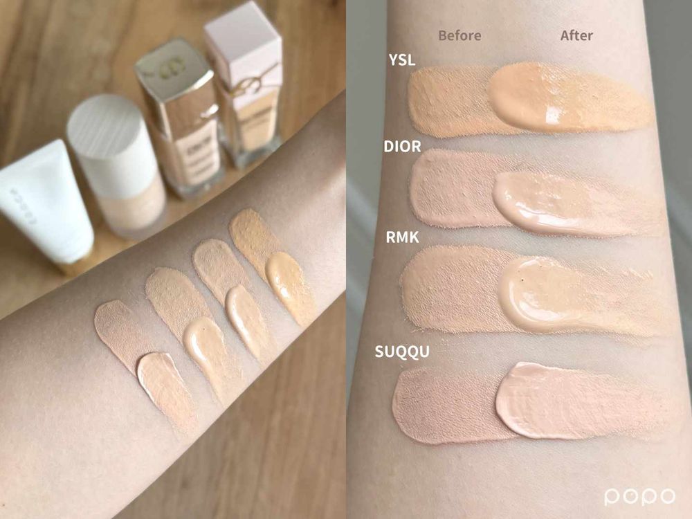 POPO筆記老實說！2025下半專櫃養膚型底妝評比「RMK、YSL、Dior、SUQQU」暗沉度、妝感細緻度通通揭曉！-10