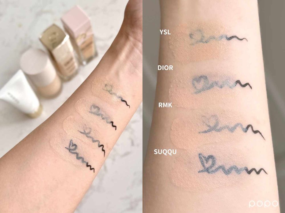 POPO筆記老實說！2025下半專櫃養膚型底妝評比「RMK、YSL、Dior、SUQQU」暗沉度、妝感細緻度通通揭曉！-11