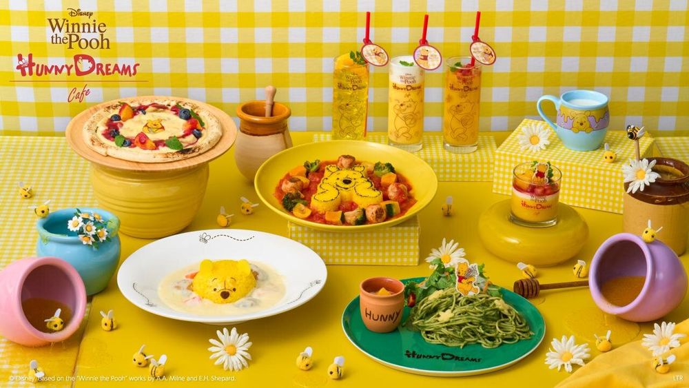 維尼粉絲快衝！東京小熊維尼咖啡廳「蜂蜜水果優格、大臉維尼雞肉燉飯」Q到捨不得吃，這天開幕！-13