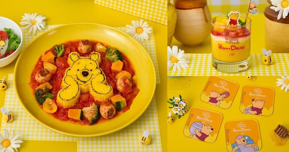 維尼粉絲快衝！東京小熊維尼咖啡廳「蜂蜜水果優格、大臉維尼雞肉燉飯」Q到捨不得吃，這天開幕！-1