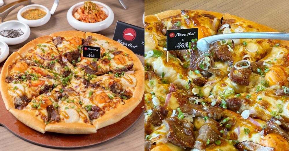 必勝客跟屋馬燒肉聯名了！中秋限定「月見厚燒牛比薩」滿滿燒肉+干貝太欠吃、個人小比薩套餐同步開賣！-7