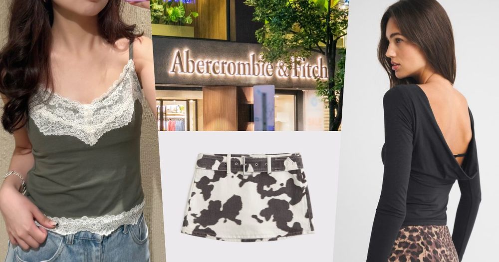 大家入店都買這些！A&F隱藏爆款是這幾件！蕾絲背心、牛仔短裙...想當辣妹一定要收！-1