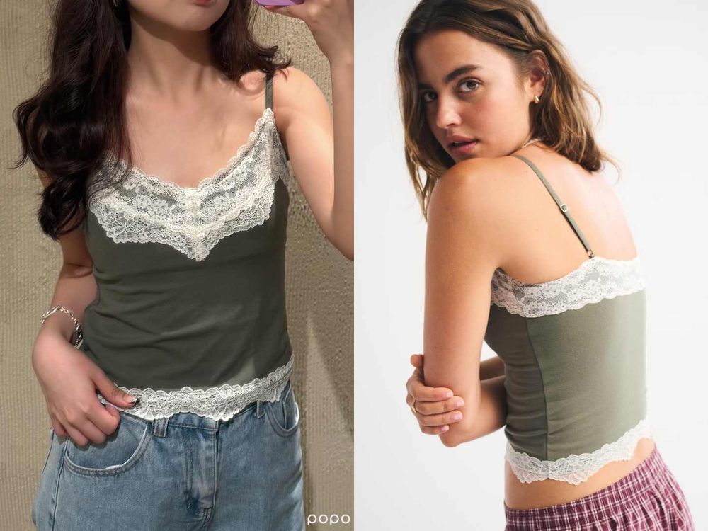 大家入店都買這些！A&F隱藏爆款是這幾件！蕾絲背心、牛仔短裙...想當辣妹一定要收！-4