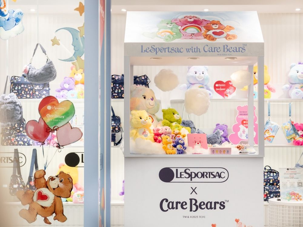 熊控真的會發瘋！LeSportsac x Care Bears聯名可愛爆！大型彩虹熊人偶將現身這裡！-8