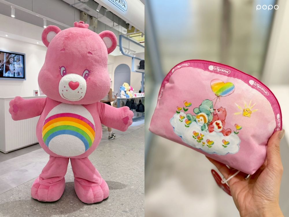 熊控真的會發瘋！LeSportsac x Care Bears聯名可愛爆！大型彩虹熊人偶將現身這裡！-19
