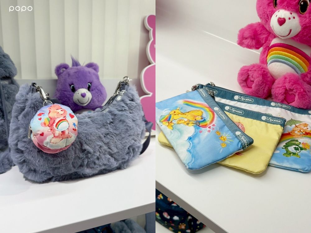 熊控真的會發瘋！LeSportsac x Care Bears聯名可愛爆！大型彩虹熊人偶將現身這裡！-17