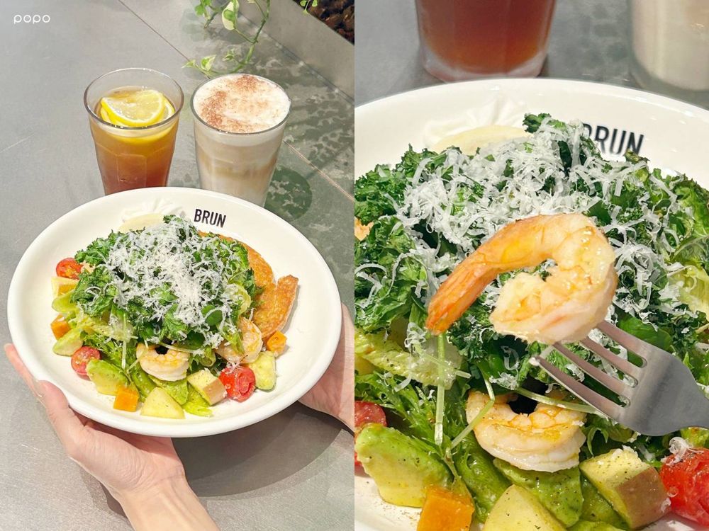 板橋最美早午餐來了！不然BRUN板橋店挑高空間美翻、「煎鮭魚蔬菜沙拉碗」必點菜單一次看！-9