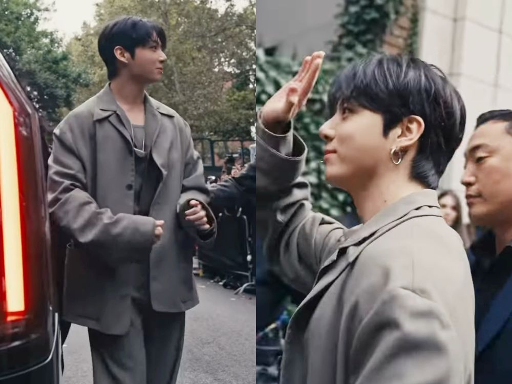 阿米們姨母笑！BTS柾國退伍第一場時裝周來了！CK野獸身材+兔寶寶小臉蛋、這反差太致命！-3