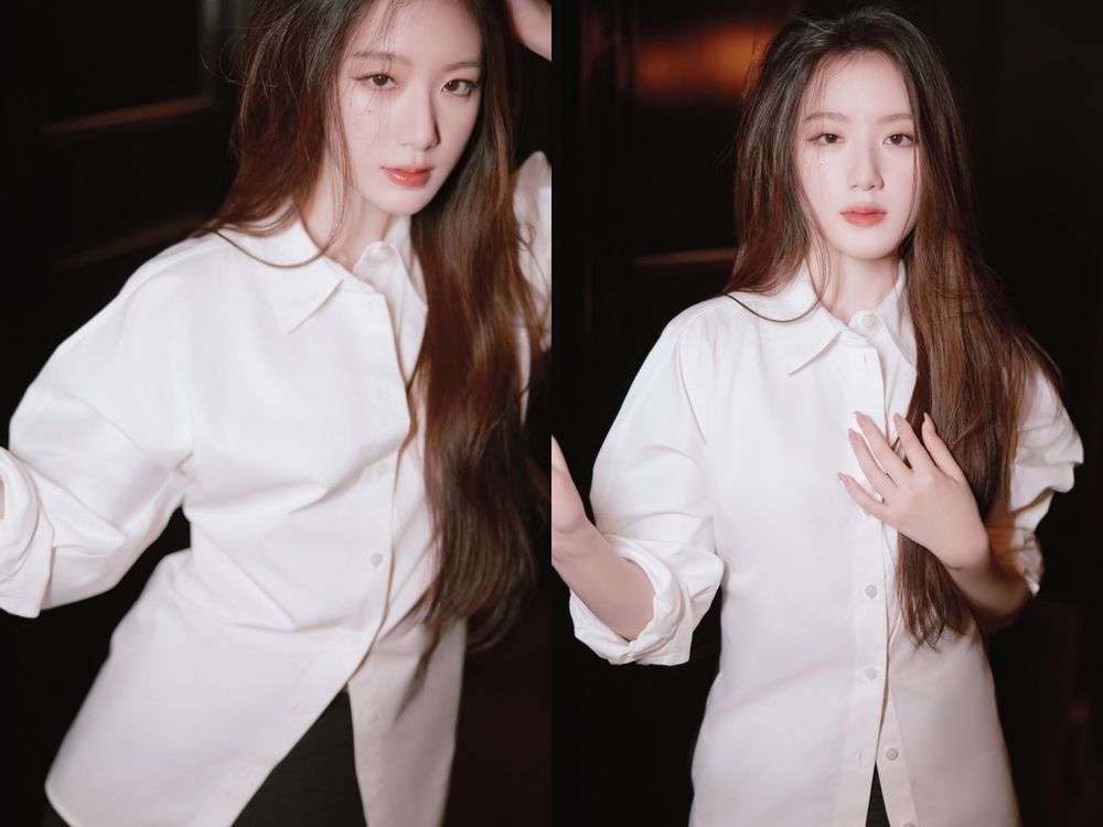 舒華勇闖紐約時裝週！兩套COS仙女造型高清圖曝光！白到發光「東方美人顏」震驚外媒！-4