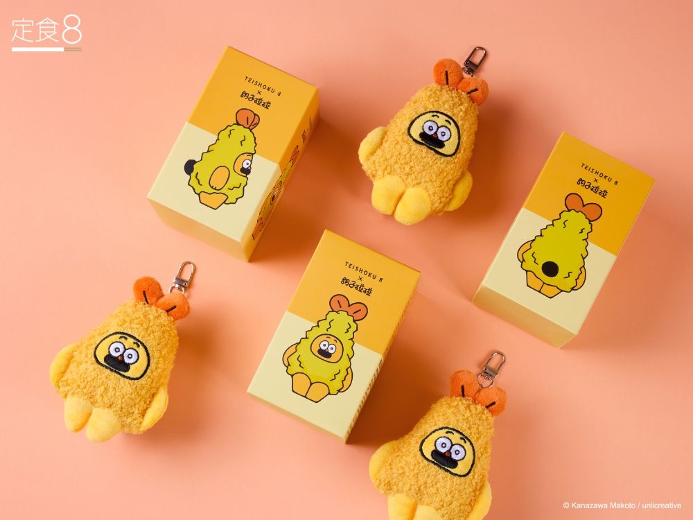定食8跟日妞最愛胡子碰碰聯名了！超可愛「炸蝦胡子碰碰鑰匙圈、票卡夾、蝦蝦抱枕」全都想買！-4
