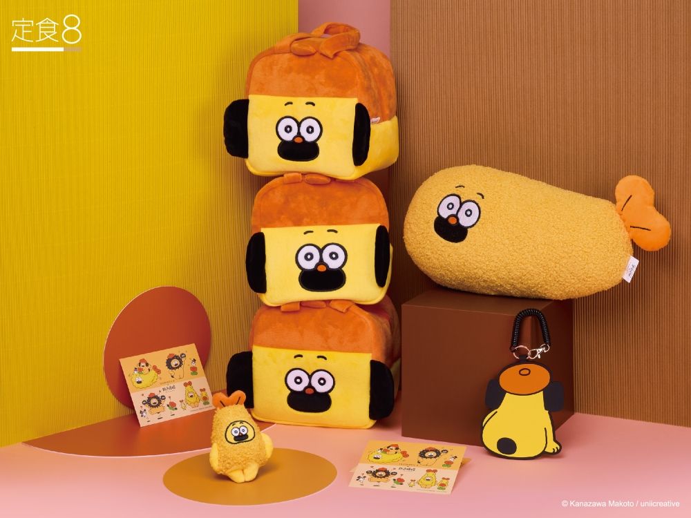 定食8跟日妞最愛胡子碰碰聯名了！超可愛「炸蝦胡子碰碰鑰匙圈、票卡夾、蝦蝦抱枕」全都想買！-2