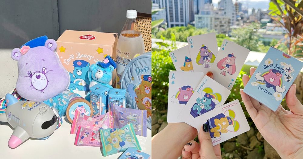 華航跟Care Bears聯名了！攜五桐號推超可愛機上甜點、還有呆萌空服員小熊玩偶&撲克牌要收藏！-1