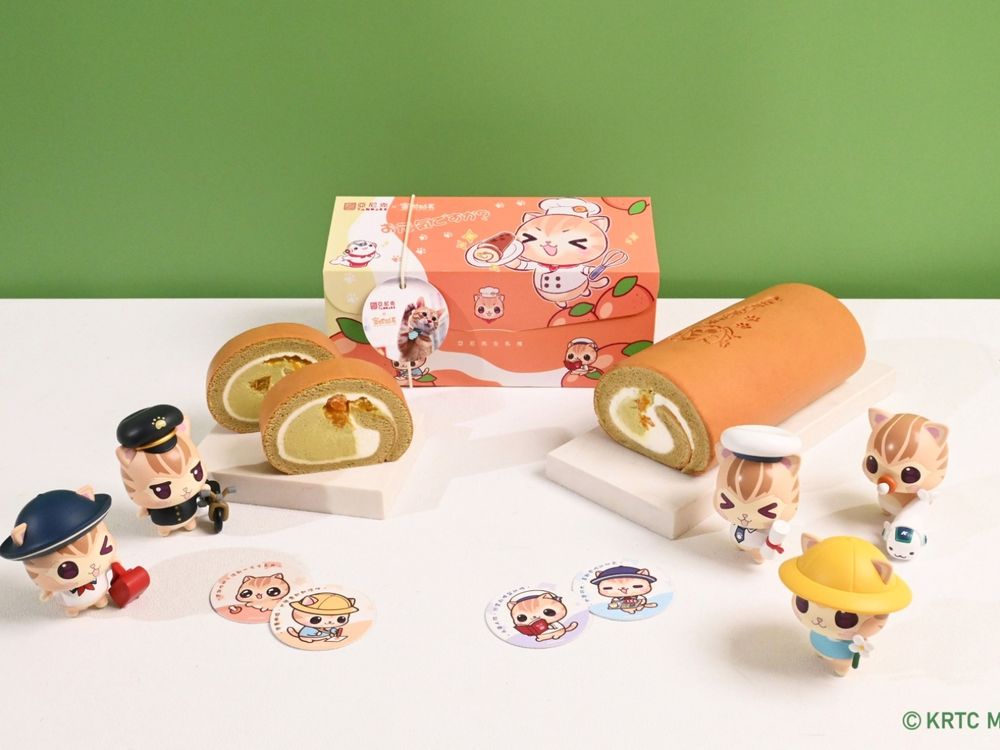 貓奴發瘋！亞尼克×高雄捷運「蜜柑站長」元氣蜜柑生乳捲開賣、還有Q翻小公仔&吊飾周邊要買！-4