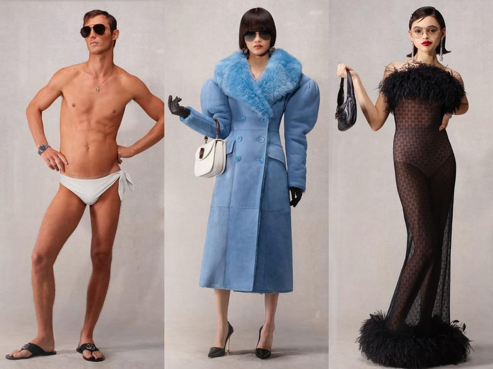 GUCCI秀場霸總來了！金碩珍Jin「深V白襯衫」辣到爆，害羞到悄悄扣衣反差超可愛！-9