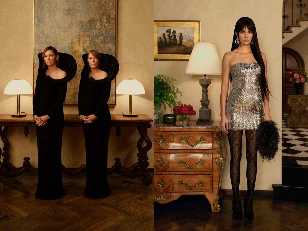 GUCCI秀場霸總來了！金碩珍Jin「深V白襯衫」辣到爆，害羞到悄悄扣衣反差超可愛！-10