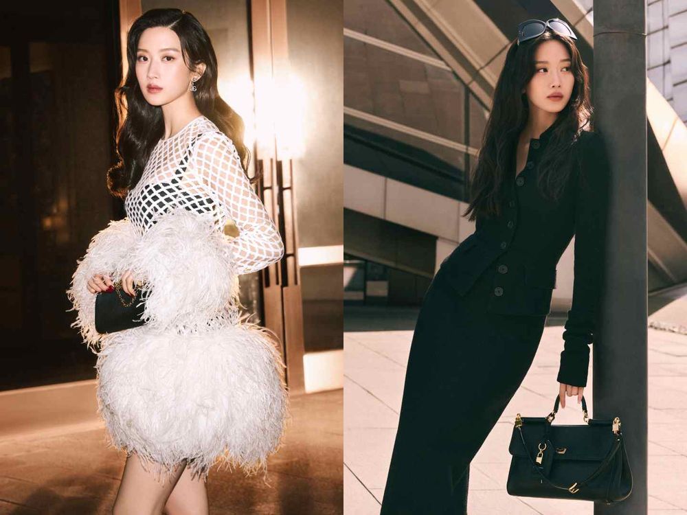 Dolce&Gabbana夢幻廣告聯動！文佳煐＋丁海寅組合真養眼！「透視蕾絲禮服」女神身材辣逆天！-3