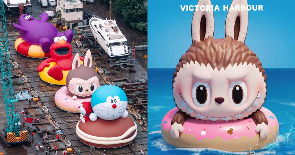 超巨大LABUBU太欠拍！「維港海上大巡遊」集哆啦A夢等4大人氣角色化身充氣雕塑、必拍亮點一次看！-1