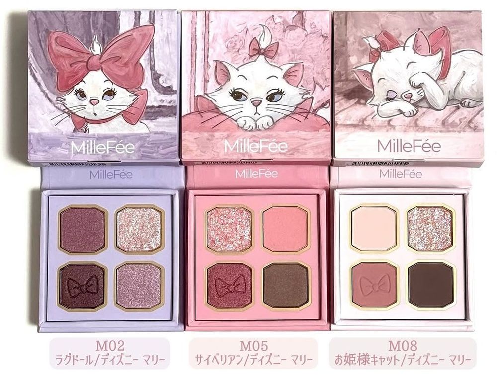 貓奴要瘋掉！MilleFée攜手「迪士尼瑪麗貓」推出史上最粉嫩聯名彩妝，喵爪眼影盤、四色油畫眼影盤化身傲嬌Marie！-21