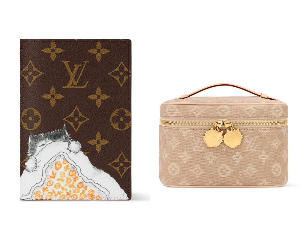 誰能拒絕貓貓！LV X Grace Coddington貓咪聯名系列回來了！吊飾、卡夾、護照套全都想要！-22