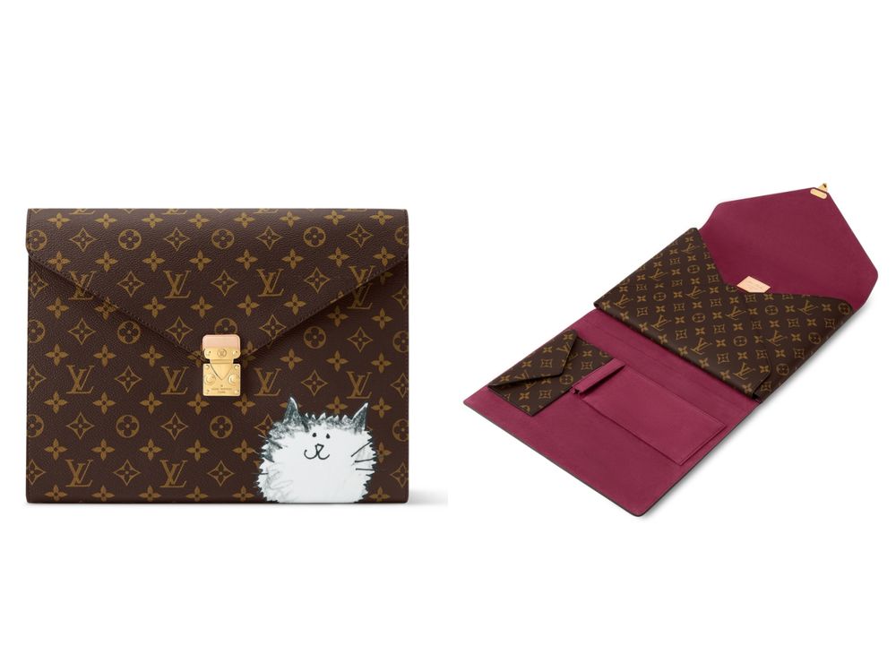 誰能拒絕貓貓！LV X Grace Coddington貓咪聯名系列回來了！吊飾、卡夾、護照套全都想要！-16