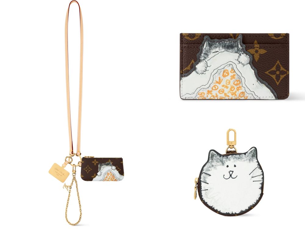 誰能拒絕貓貓！LV X Grace Coddington貓咪聯名系列回來了！吊飾、卡夾、護照套全都想要！-18