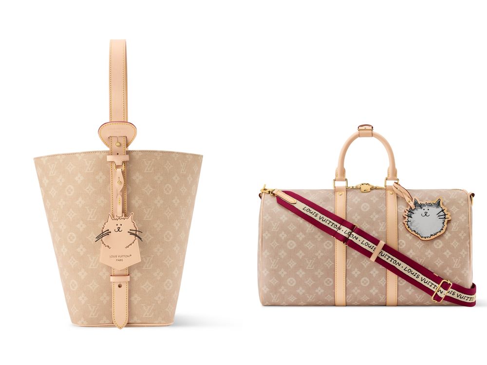 誰能拒絕貓貓！LV X Grace Coddington貓咪聯名系列回來了！吊飾、卡夾、護照套全都想要！-21