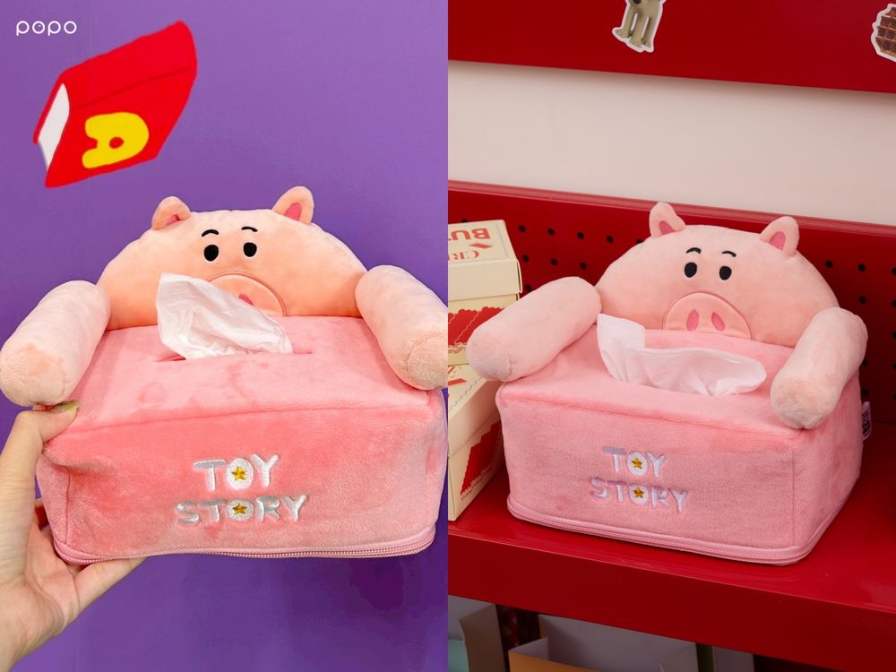 康是美最新加購小物是玩具總動員！Q翻「三眼怪絨毛飲料提袋、火腿豬面紙套」全都想帶回家！-7