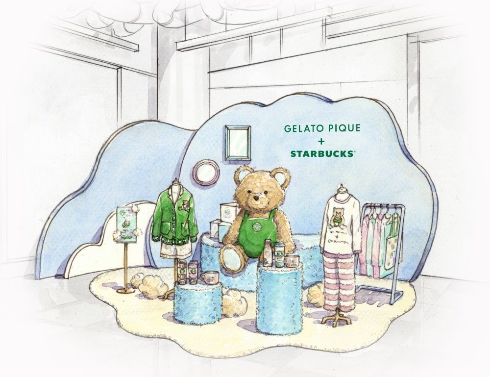 日本星巴克跟Gelato Pique聯名了！超Q「小熊伯爵茶星冰樂、店員小熊絨毛面紙盒」這天開賣！-12
