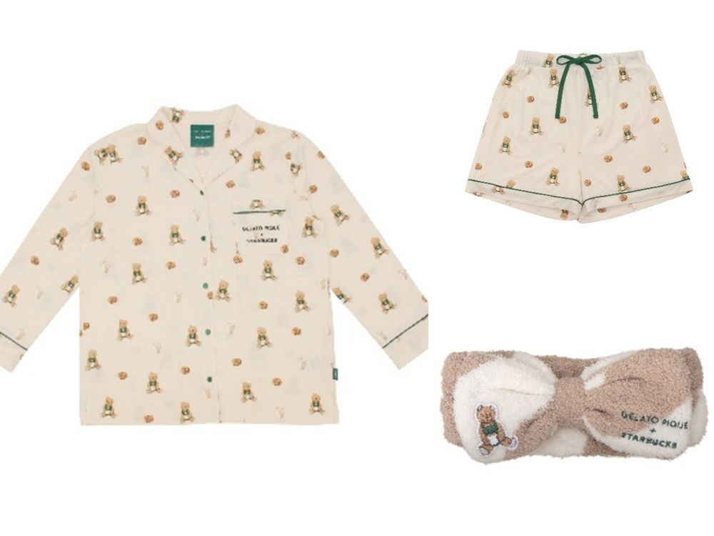 日本星巴克跟Gelato Pique聯名了！超Q「小熊伯爵茶星冰樂、店員小熊絨毛面紙盒」這天開賣！-14