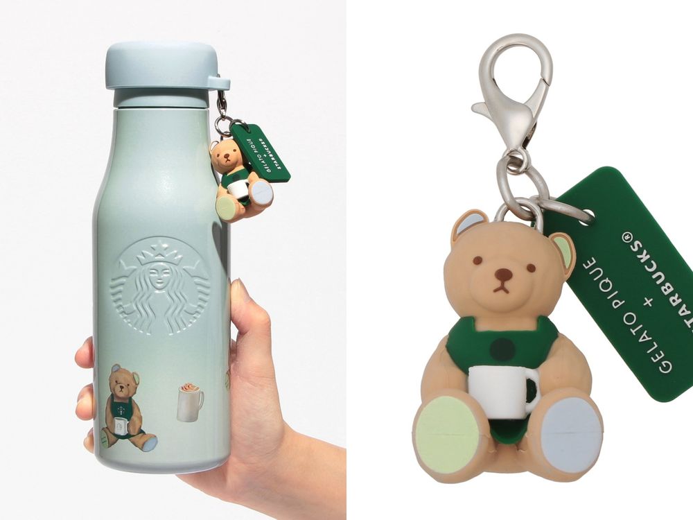 日本星巴克跟Gelato Pique聯名了！超Q「小熊伯爵茶星冰樂、店員小熊絨毛面紙盒」這天開賣！-2