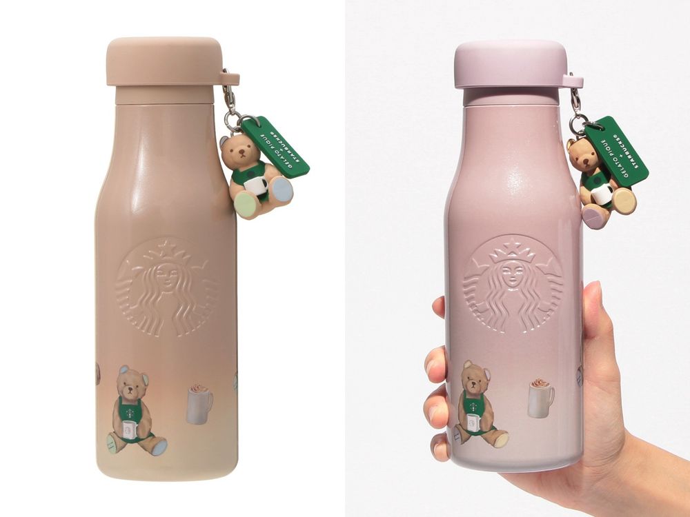 日本星巴克跟Gelato Pique聯名了！超Q「小熊伯爵茶星冰樂、店員小熊絨毛面紙盒」這天開賣！-9