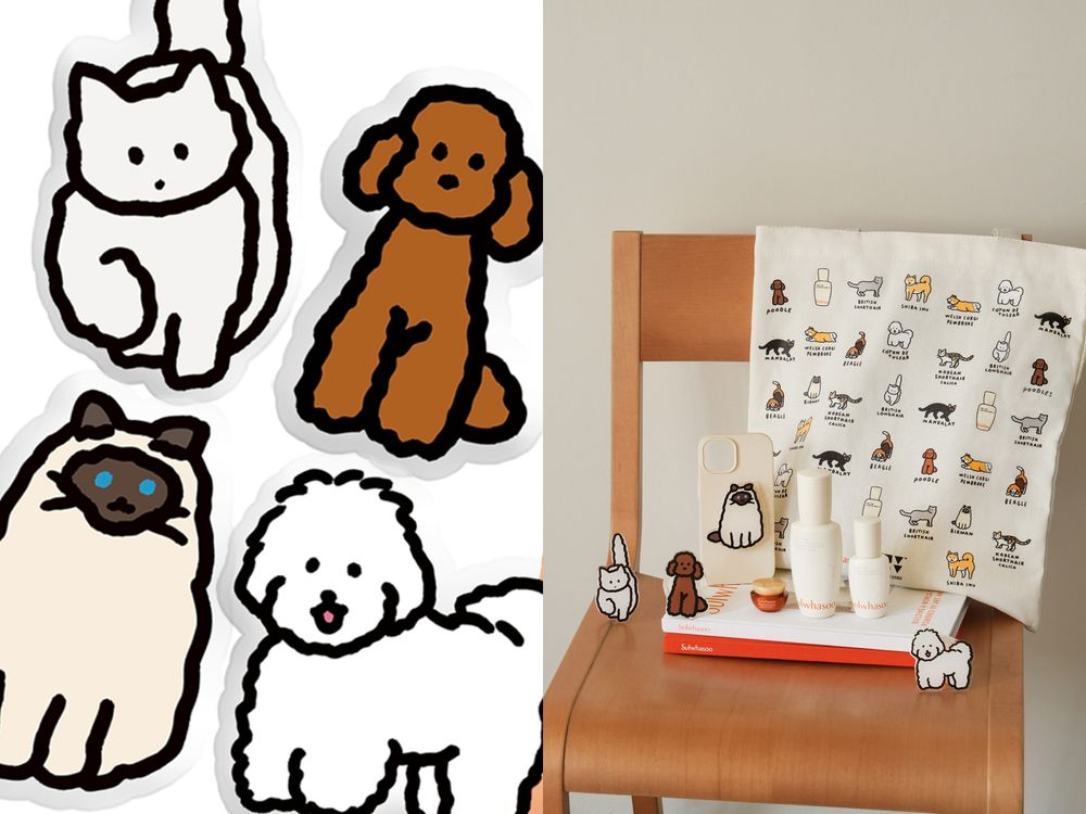 2025週年慶獨家！雪花秀攜手韓國ZERO PER ZERO，買潤燥精華就送萌寵插畫保溫杯、帆布袋，台灣限定、只送不賣！-7