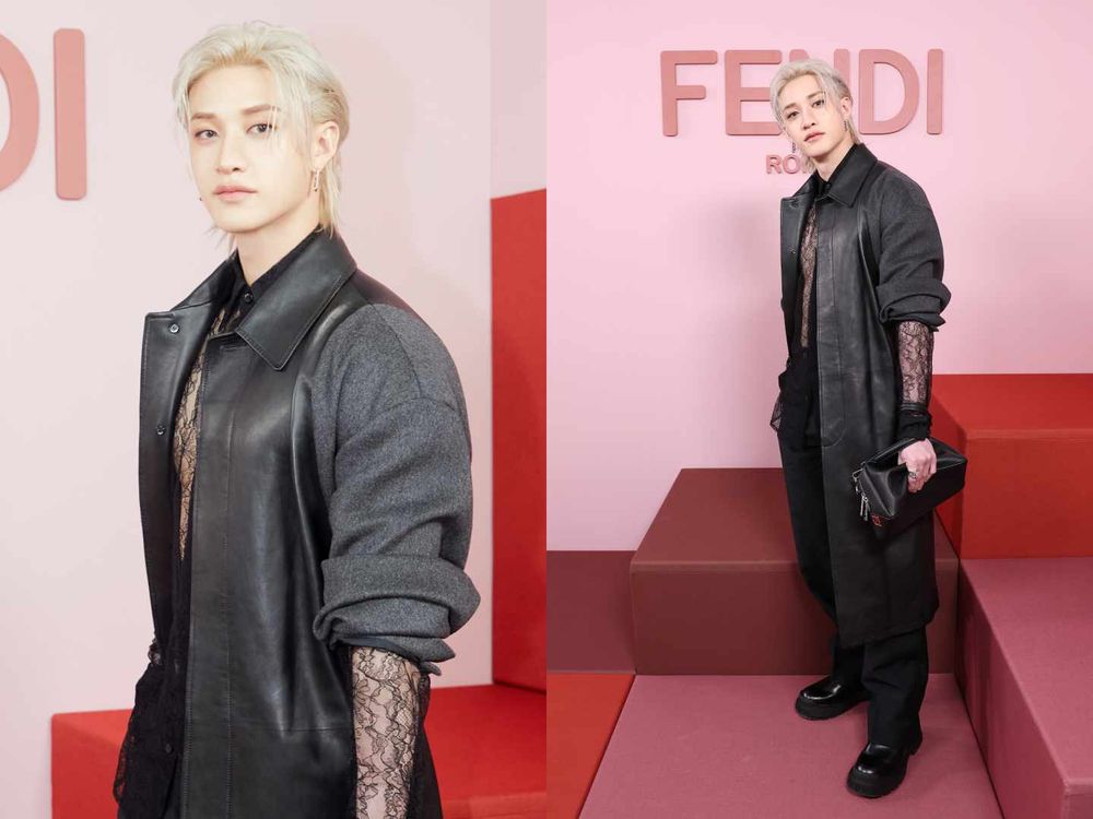 FENDI大秀亮點看不完！方燦「透膚蕾絲」胸肌腹肌一次送上、Yuna首戰美到全場尖叫！-2