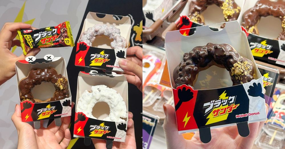 Mister Donut跟雷神巧克力聯名了！日妞超愛「黑雷神巧克力波堤、白雷神歐菲香」台灣就吃得到！-1