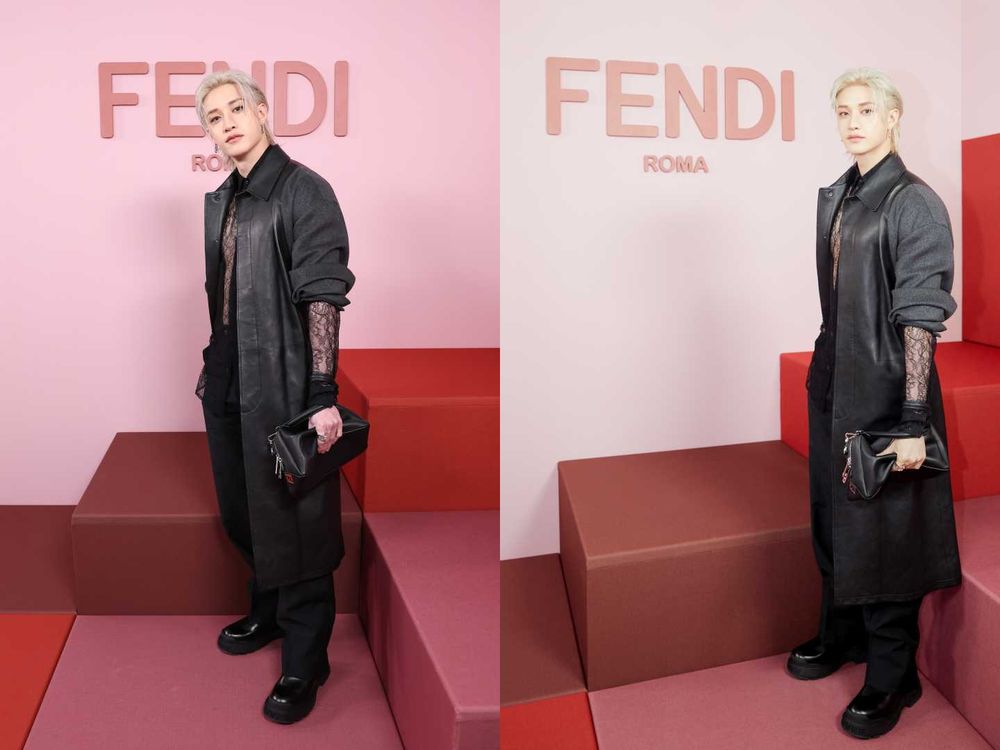 STAY們謝謝FENDI！方燦大秀連穿兩套「蕾絲中空裝」腹肌若隱若現太辣、鼻血都要流下！-4