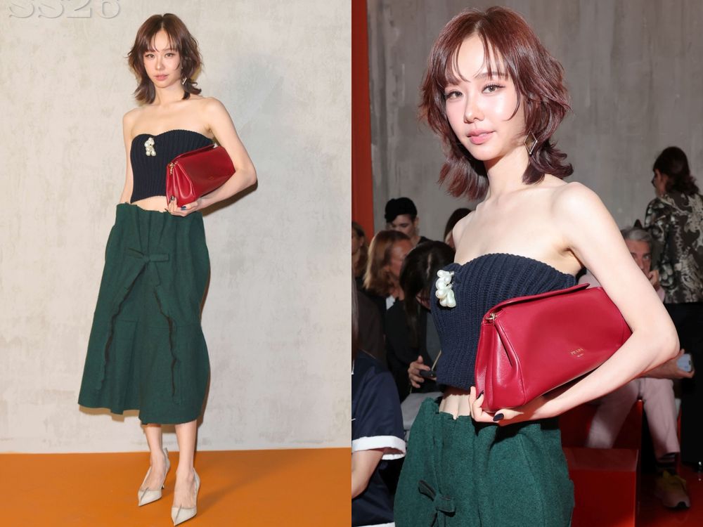 Prada大秀頭排名單依舊狂！卡寶「帥氣女總」大反差、ENHYPEN七少爺大長腿秒殺全場！-6