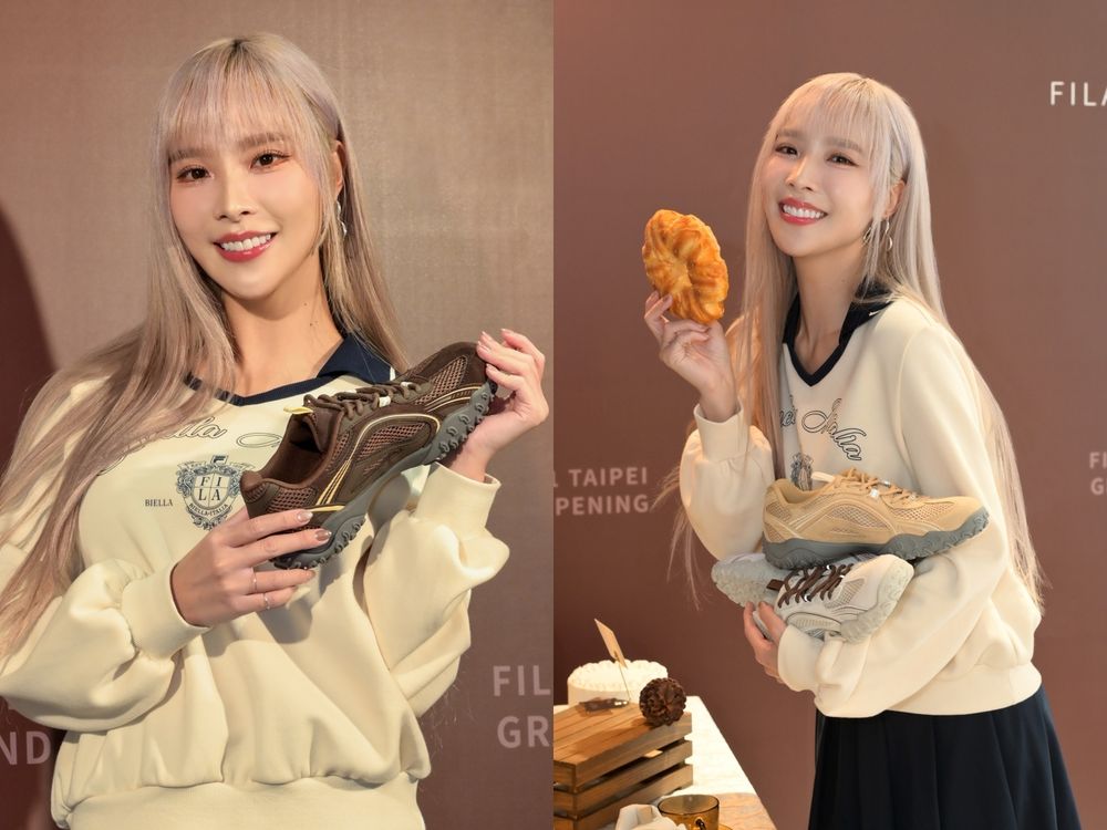 FILA韓國爆款球鞋來了！韓韶禧私下最愛「芭蕾球鞋、運動外套」台灣都買得到了！-5