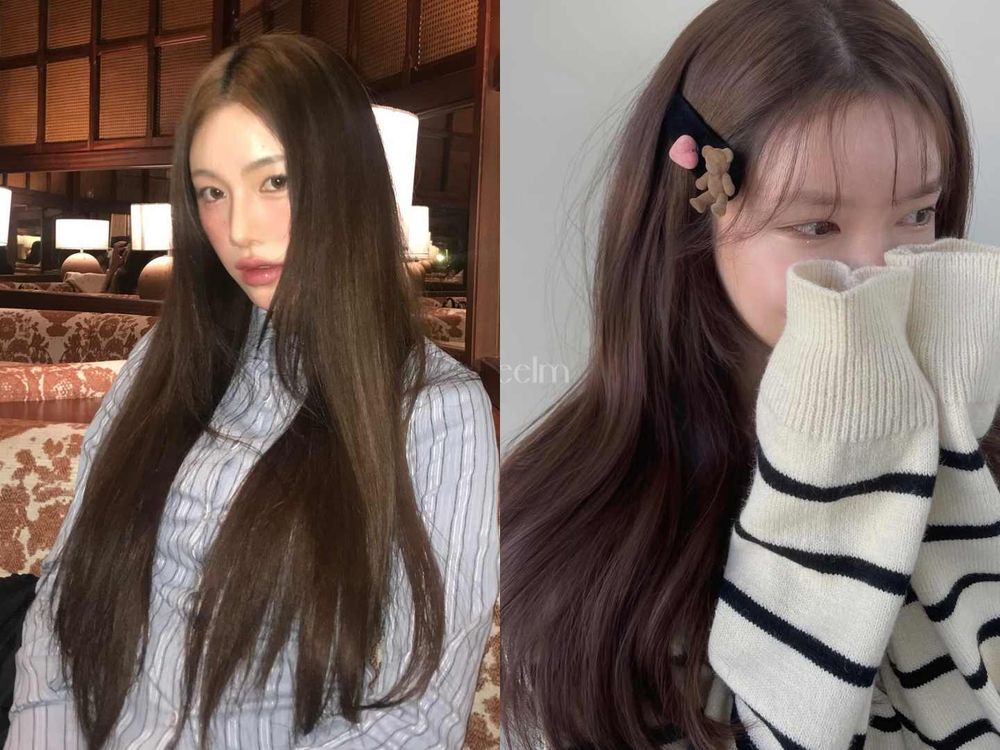 2025早秋韓系髮色推薦！韓妞最愛「顯白染髮色清單」從Karina玫瑰粉茶到溫柔奶棕，染完秋季氛圍感直接拉滿！-22