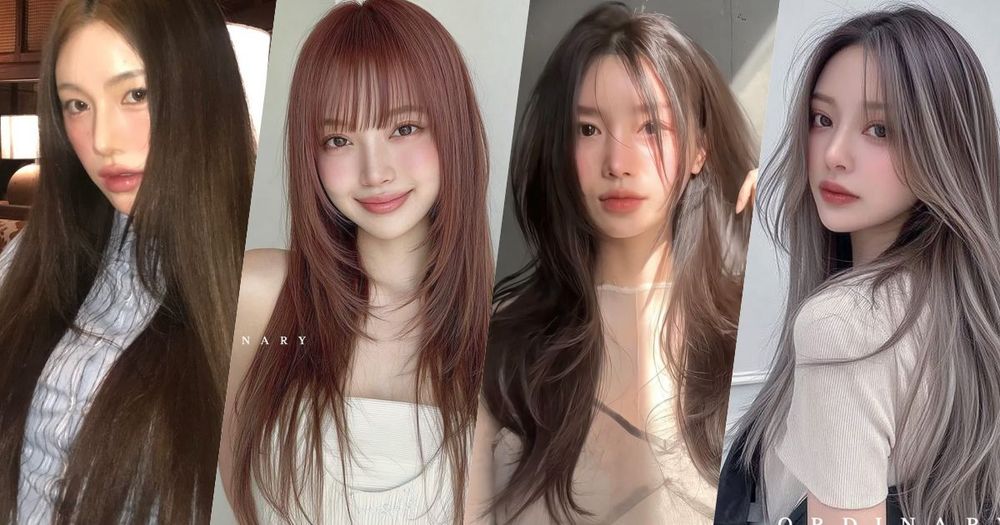 2025早秋韓系髮色推薦！韓妞最愛「顯白染髮色清單」從Karina玫瑰粉茶到溫柔奶棕，染完秋季氛圍感直接拉滿！-1