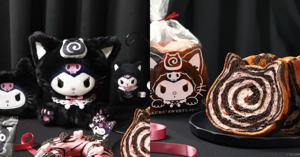粉絲暴動！日本開賣酷洛米聯名「黑貓巧克力吐司&布朗尼」Q到捨不得吃、還有黑貓酷洛米玩偶要買！-1