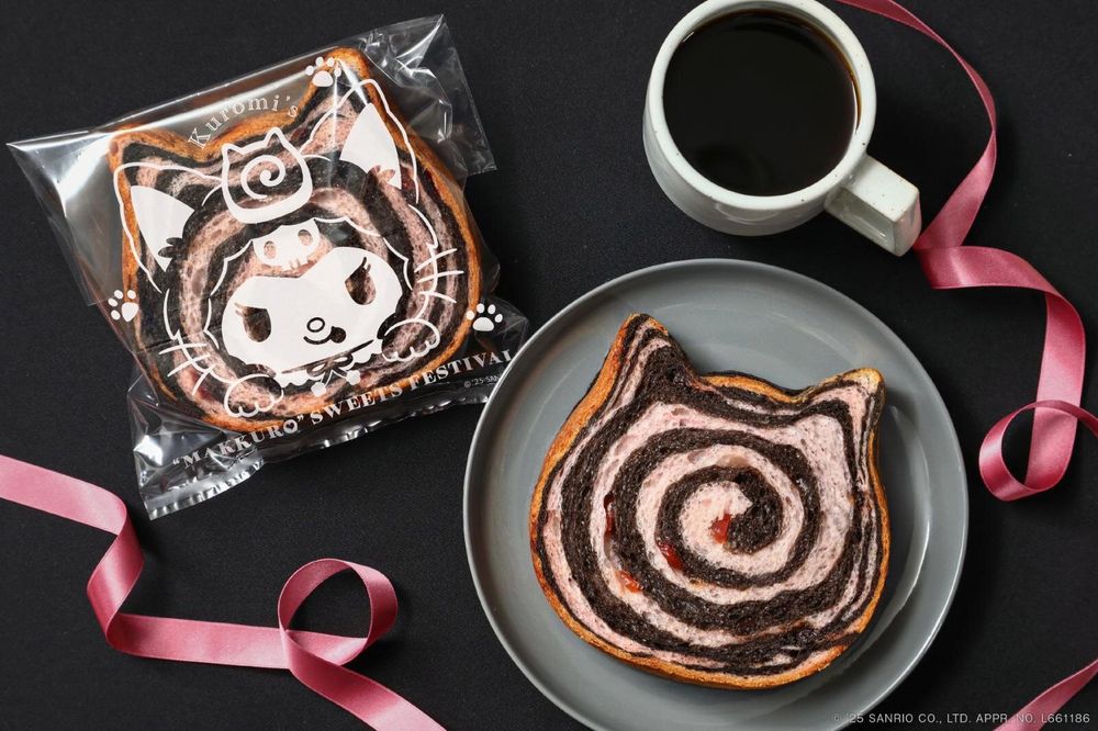 粉絲暴動！日本開賣酷洛米聯名「黑貓巧克力吐司&布朗尼」Q到捨不得吃、還有黑貓酷洛米玩偶要買！-4