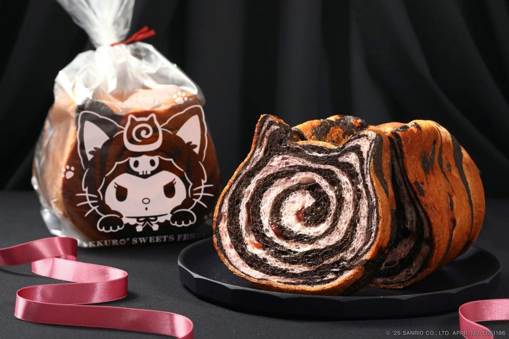 粉絲暴動！日本開賣酷洛米聯名「黑貓巧克力吐司&布朗尼」Q到捨不得吃、還有黑貓酷洛米玩偶要買！-6