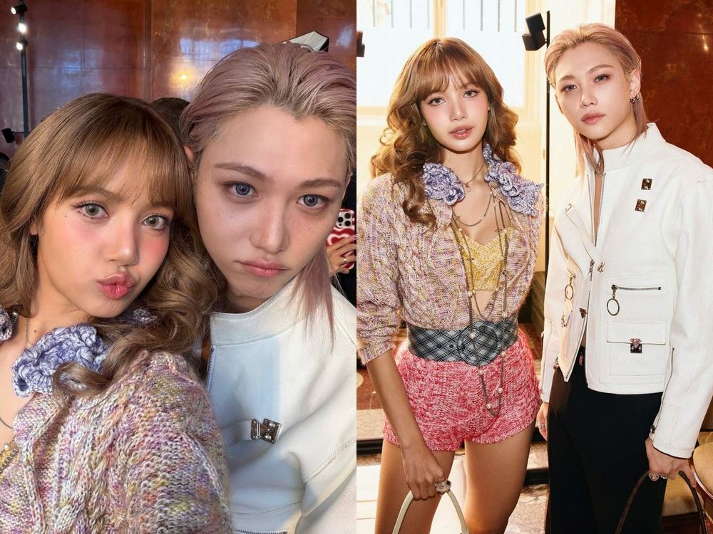 芭比Lisa來了！LV巴黎大秀「九頭身逆天長腿」再現！秀場還和Felix自拍太可愛！-2