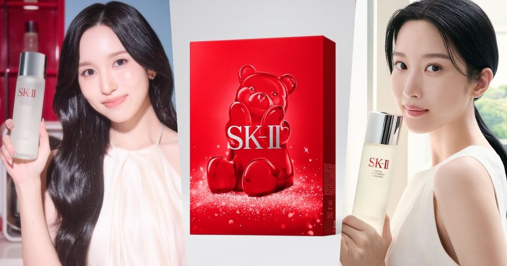 Mina、文佳煐大推神仙水！SK-II 2025週年慶「最夢幻明星限定組」，買青春露送晶透小熊吊飾、必須收藏！-1