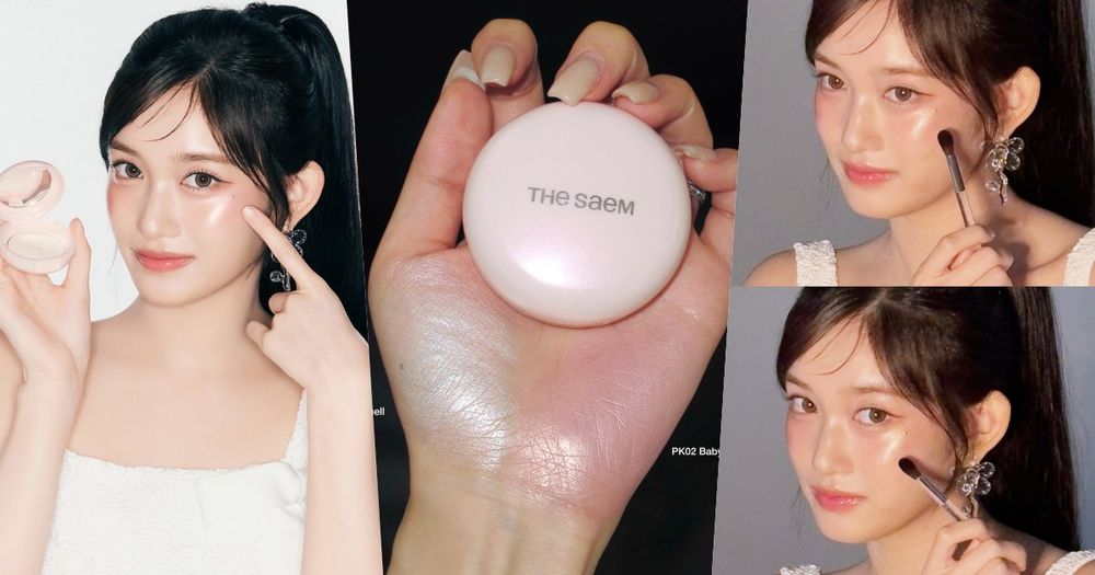 韓國美妝界新寵！LEESEO上任THE SAEM品牌大使，同款「烘焙打亮餅」默默賣翻，珍珠光澤美到必須包色！-1